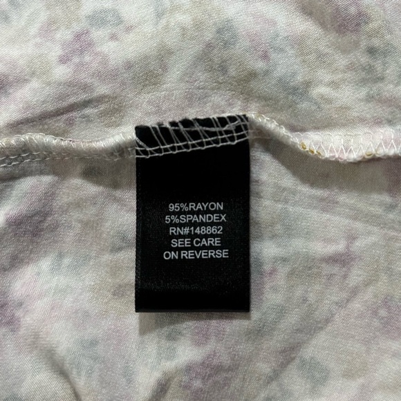 Torrid Super Soft Smocked Flutter Sleeve Tee Floral - Picture 7 of 8